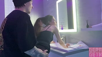 Gerageyn -sex With A Stranger In A Public Toilet And Huge Creampie From A Big Dick