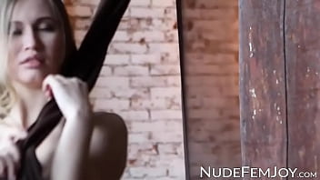 Beautiful Blonde Stella Cardo Showing And Caressing Her Perfect Natural Boobs