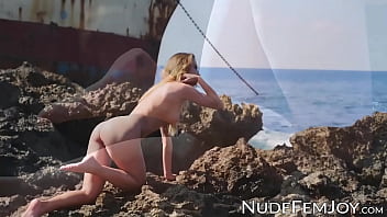 Beautiful Babe Showing Her Perfect Body Off At A Beach - babe, outdoor, bikini, closeup, solo, tease, teasing, shaved-pussy, erotic, beauty, sensual, natural - Video 354331