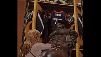 Cheerleader Gets The Privilege Of Sucking Off The Most Handsome Man In Football