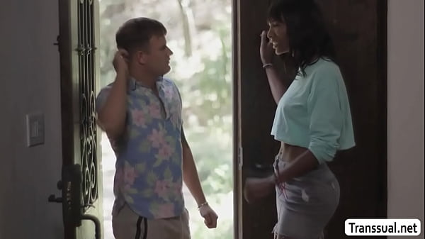 Slut Ebony Shemale Lets Cute Neighbor Fuck Her Ass