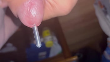 Using Sounding Rod While Masturbating