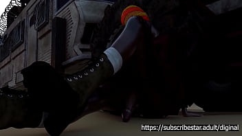 Scarlet Big Cock Inside Anna Sexy Ass