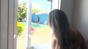 Wife Waits For Husband To Leave To Give Pussy To Neighbor Neighbor