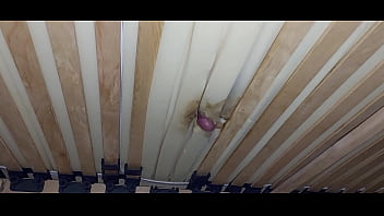Masturbation With The Hole In The Mattress And Ejaculation Of Sperm Under The Bed