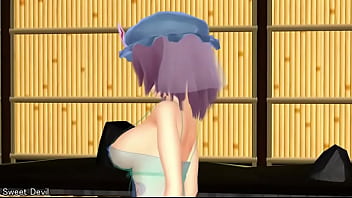 【mmd】yuyuko Sweet Devil【r-18
