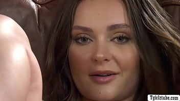 Trans Blonde Plays Stepsisters Pussy And Fucks It