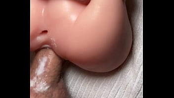 Big Cock Cums On Creamy Pussy And Puts Back In