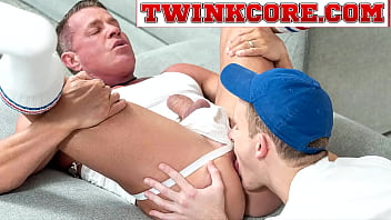 Dylan Tides Rock Hard Cock Goes Inside Tyler Saint Hole. Tyler Cock Rises Into A Full Erection. Dylan Strips Him To T...