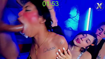 Candy Tries A Huge Cock Down Her Throat