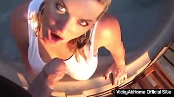 Milf Blonde Vicky Vette Loves Fuck And Suck Rokk' Cock Outside!