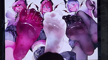 Oni Anime Girls_ Feet Cum Tribute