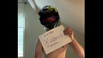 Verifikationsvideo - Young-solo-horny-gay-twink-helmet-verification-video