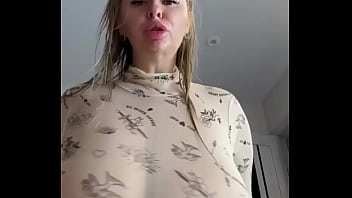 All Wet After Cowering With Big Natural Tits On You