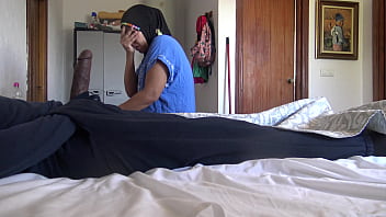 A Muslim Maid Is Disturbed When She Sees His Big Black French Cock - blowjob, handjob, amateur, french, francaise, arabic, arab, salope, beurette, arabe, big-cock, hijab - Video 297074