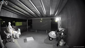 Bending Her Over With The Gate Open