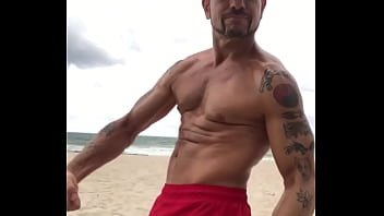Porn Star Lifeguard - pornstar, tan, tattoos, fit, muscles, abs, beach-body - Video 293896