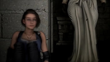 Resident Evil (village/remake) Enf Cmnf Mmd: Lady Dimitrescu Finds Jill Valentine And Rips Off All Her Clothes Showing Her Big Tits, Pussy And Ass, But She Remains Naked Too | Bit.ly/3yb7epy