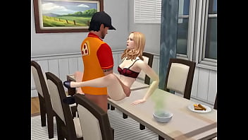 Pizza Guy Fucking The Japanese Woman (the Sims 4)