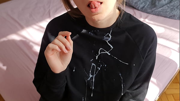 Hot Handjob And Huge Cum On Clothes! Pov!