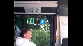 Naked Bus Tour - Risky Dare In A Very Busy Car Park