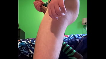 Femboy Jerks Off And Humps Pillow