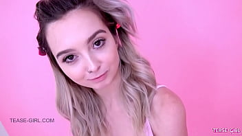 Super Cute Blonde Teen With Braces Swallows Cum