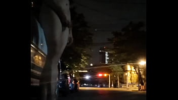 Myanmar Gay Naked Outdoor Exposure Walking At Night