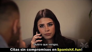 Hot Brunette Enjoys Passionate Sex (spanish Sub)