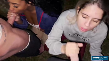 Scarlet Taylor And Busty Ebony Juliana Share Dicks In 4some