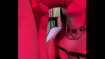 Brunette Gives Sloppy Blowjob To Her Roommates Boyfriend