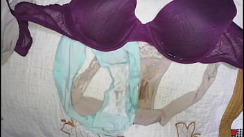 Splashing Huge Load Of Sperm All Over Hot Brunettes Used Lingerie!