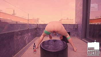 Tattooed Axel Abysse Rides Dildo After Anal Play