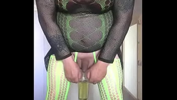 Crossdresser Swallows Two Glasses Of His Own Bladder Juice Just To Prove He Can Swallow More Than Just One Glass Part 2