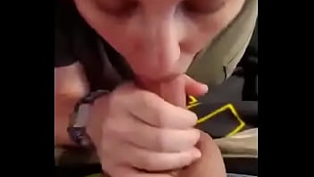 Amateur Thick Chubby Wife With Short Hair Gives Blowjob And Pulls Out Her Big Natural Tits And Gets Rewarded With A C...