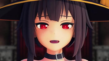 Megumin (konosuba) Helltaker Strip Dance Mmd