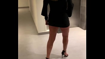 My Milf Hotwife Shows Her Ass And Pussy In Voyeur Hotel Walk At Resort.