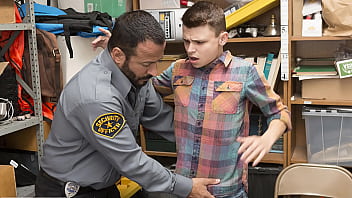 Mall Officer Brings The Suspected Twink To The Backroom For Processing - Perps4k