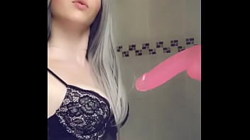 British Teen Slut Lily Deepthroat _ Gags On Dildo