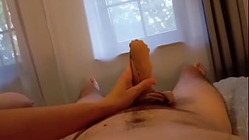 He Was A Good Boy So I Let Him Cum In My Pantyhose !