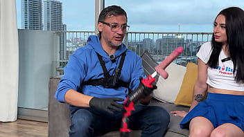 Almendra Wants To Jump Right Into Action And Be Drilled With A Dildo | Juan Bustos Podcast