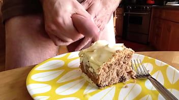 Jack Off And Cum Onto Spice Cake And Devour It