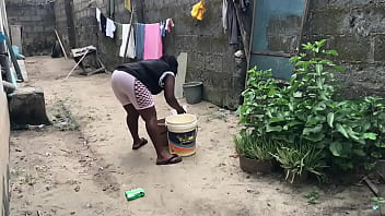 Two Friends Gangbang A House Help Outdoor. A Plan Mapped Out By The Two Friends On The Girl.