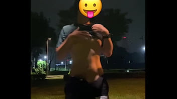 Park Exposed And Cum On Public Bike