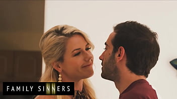 Family Sinners - Stepmom Kit Mercer Spreads Her Legs So Her Stepson Can Stick His Tongue Deep Inside Her Pussy