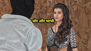 The Criminal Caught The Desi Bhabhi Fingering Her Pussy And Then Fucked Her