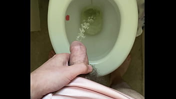 Uncut Crossdresser Pissing While Wearing Slinky Dress