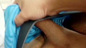 Jacking Off My Uncircumcised Cock Through My Underwear, Closeup. July 26, 2024.