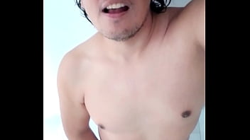 Jacking off my uncircumcised cock, full body view. July 26, 2024.