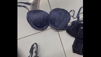 Masturbate With Workmate Lingerie' In Her Room And Cum On Her Bra